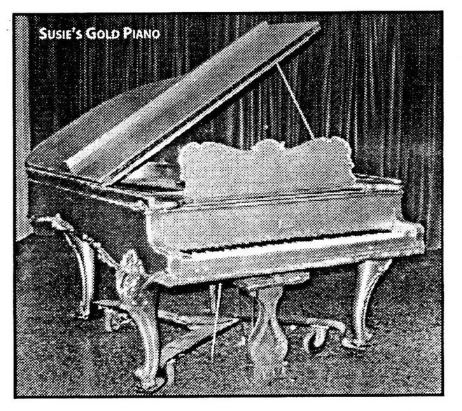 This baby grand piano was owned by the Hiram Price Dillon family. The gold-colored instrument soon may make its way to Topeka.