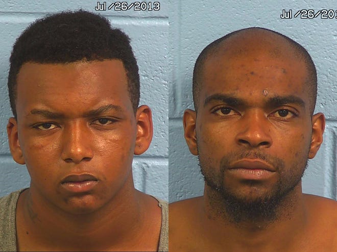 Patrick Louis Ray, 19, left, and Derick Rayshun Williams, 26, right, each was charged with first-degree robbery in connection with the incident at the Kangaroo Express in the 1700 block of Rainbow Drive near Gadsden.