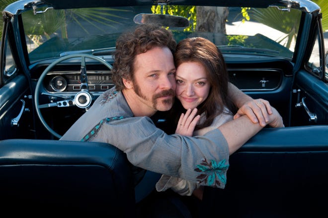 Amanda Seyfried stars as Linda Lovelace, with Peter Sarsgaard as Chuck Traynor, who enticed her into the porn industry, in "Lovelace."