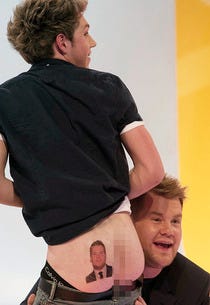 Niall Horan and James Corden | Photo Credits: Sky 1 TV