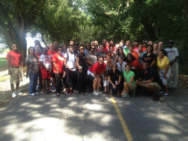 Donaldsonville High School administration and faculty who attended the bus ride tour of the City of Donaldsonville last Tuesday.