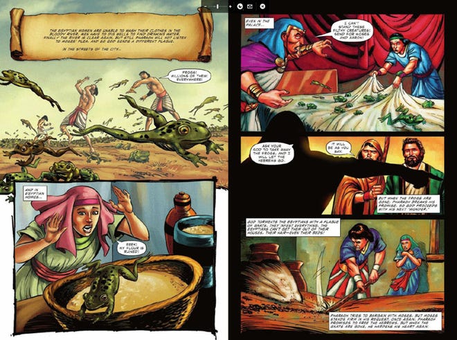 A page from The Action Bible