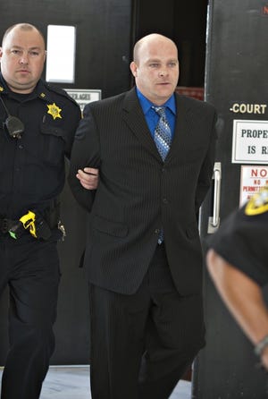 Drew Bodden of Plumstead leaves Bucks County Courthouse in August after being sentenced for the high-speed crash on Route 611 that killed 9-year-old Holly Huynh.