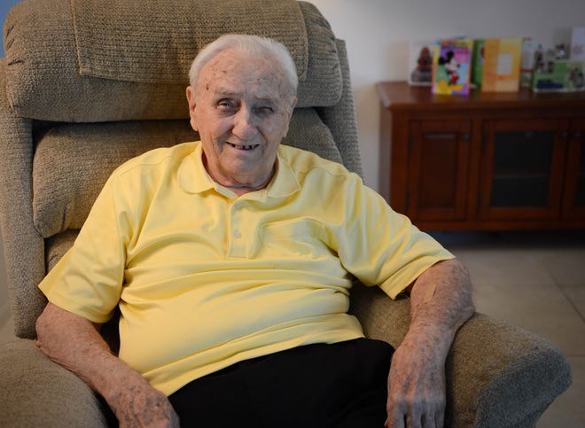 Bill Williams, 93, was in the Army during World War II.