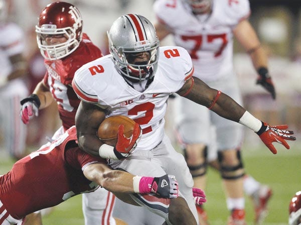 Ohio State and running back Rod Smith are ranked No. 2 in the initial Associated Press Top 25 poll. (Sam Riche | Associated Press | File)