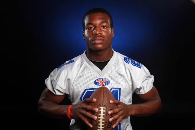 P.K. Yonge senior Anthony Andrews (21) poses for a portrait during the high school media day at The Gainesville Sun on Monday, July 22, 2013, in Gainesville, Fla.