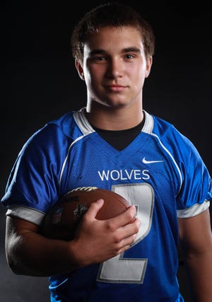 Hoss Marino (2) poses for a portrait during the high school media day at The Gainesville Sun.