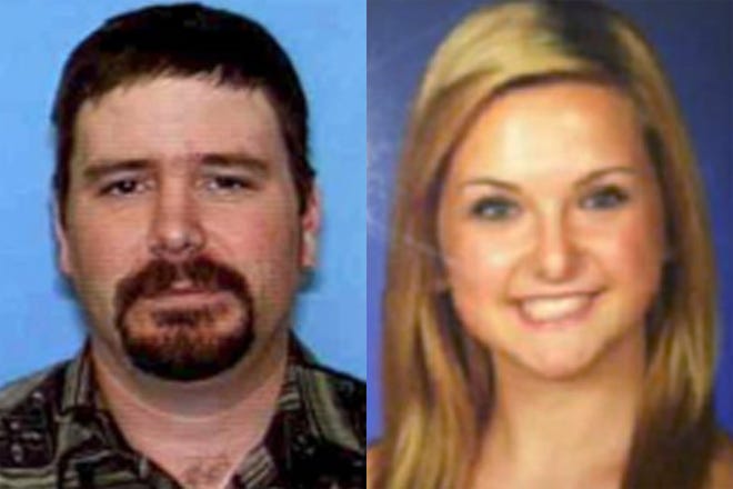 This combination of undated photos provided by the San Diego Sheriff's Department shows James Lee DiMaggio, 40, left, and Hannah Anderson, 16. Anderson went online barely 48 hours after her rescue Saturday Aug. 10, 2013 and started fielding hundreds of questions through a social media site. The 16-year-old California girl kidnapped by a close family friend suspected of murdering her mother and 8-year-old brother says he threatened to kill her if she tried to escape and got what he deserved when he died in a shootout with authorities in the Idaho wilderness. (AP Photo/San Diego Sheriff's Department )