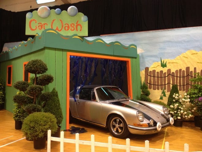 A 3-D car wash — complete with a Porsche! — was among the decorations set up throughout Pennsbury High School the day of the prom.