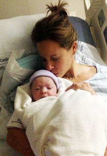 Jenna Wolfe and daughter | Photo Credits: Stephanie Gosk/Twitter