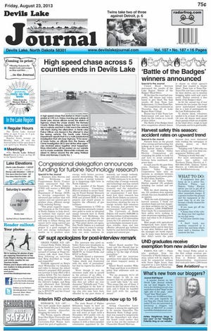 Front page Friday, August 23, 2013