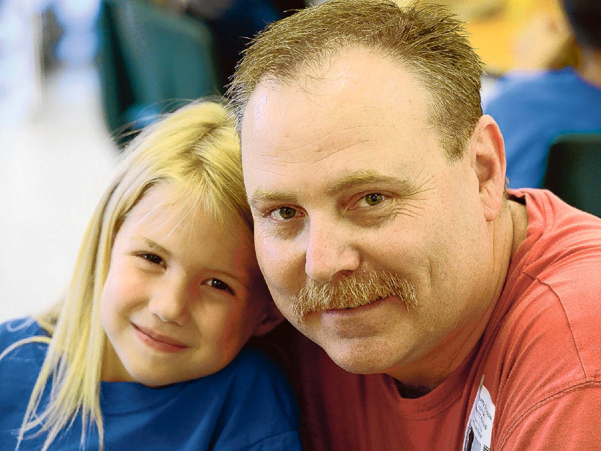 Polk County Fathers Join Their Kids For The Start of School