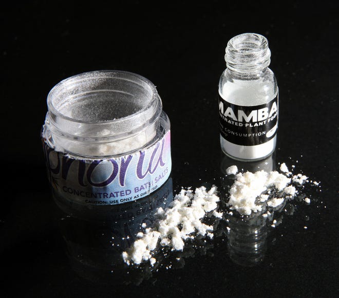 The synthetic substances used in bath salts are now outlawed in Rhode Island. Such products are deliberately marketed as alternatives to illegal, recreational street drugs such as methamphetamine.
