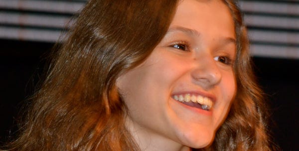 Stroudsburg Middle School student Katie Rubino was the talent show contest winner Sunday night.
