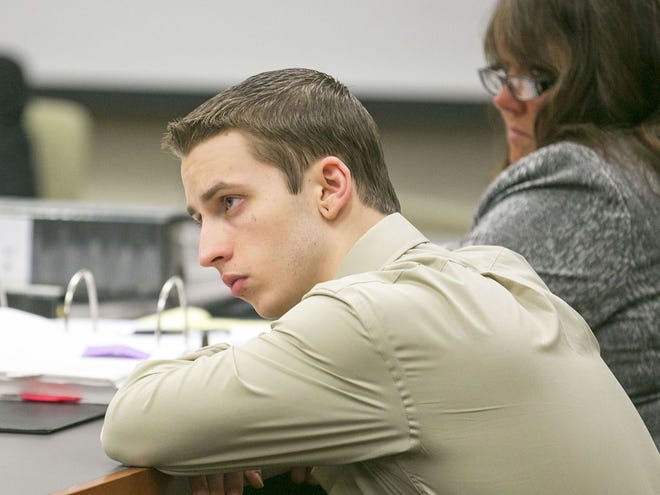 In this file photo, Michael Bargo looks to the prosecution table during closing arguments in the penalty phase of his first degree murder trial Tuesday August 27, 2013. Bargo was convicted of first degree murder last week for his part in the heinous murder of Seath Jackson in 2011. The state is seeking the death penalty. (Alan Youngblood/OCALA STAR-BANNER)2013