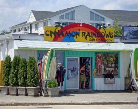 Cinnamon Rainbows has grown over the years and is now considered one of the largest surf shops on the East Coast.
Brian Ward Photo