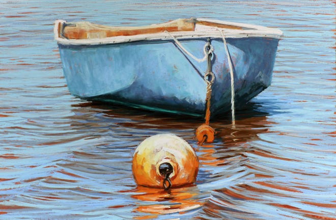 This painting by Deborah Quinn-Munson is part of "Summer Light," an exhibit at Tiverton's Donovan Gallery.