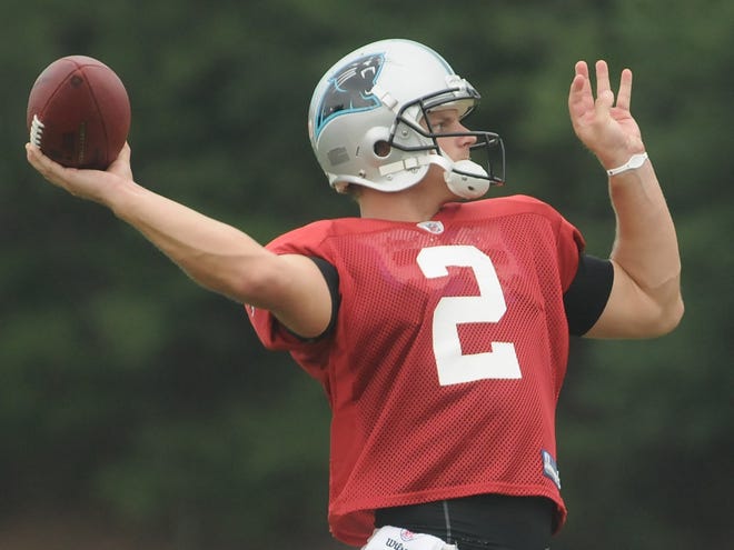 The Panthers waived former second-round draft pick Jimmy Clausen, opting to enter the season with just two quarterbacks.