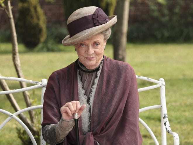 Maggie Smith plays Dowager Countess Grantham on the popular PBS series "Downton Abbey." Consumers will soon be able to buy beauty products, paint and even Christmas ornaments inspired by the show.