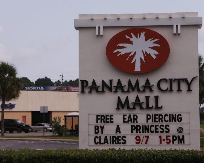 The Panama City Mall sign at the Panama City Mall is seen Tuesday.