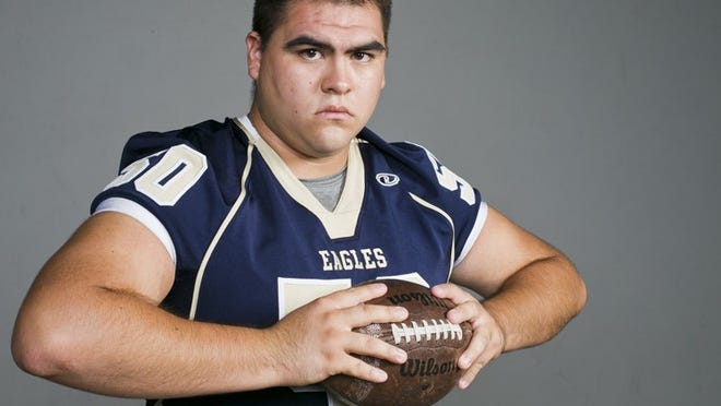 Ben Salazar, a senior offensive lineman for Akins, says he will never forget the Eagles’ victory over Bastrop last season that snapped a 27-game losing streak.