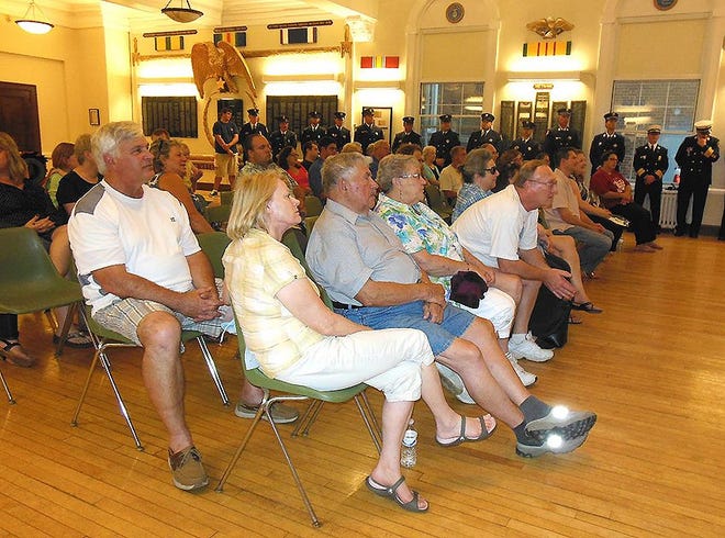 Residents, village employees and officials gathered in the auditorium at the Ilion Municipal Building Wednesday evening. TELEGRAM PHOTO/DONNA THOMPSON