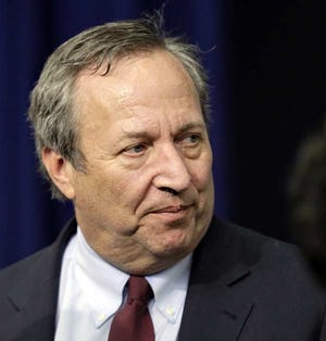 This Dec. 17, 2010 file photo shows Former Director of the National Economic Council Lawrence Summers arrives for the tax cut extension bill on Dec. 17, 2010 during a ceremony at the Eisenhower Executive Office Building in the White House complex in Washington. The staunch resistance that pushed Summers to withdraw from consideration for Federal Reserve chairman came from Obama's own Democratic base, not the conservatives who kept him from nominating Susan Rice as secretary of state.