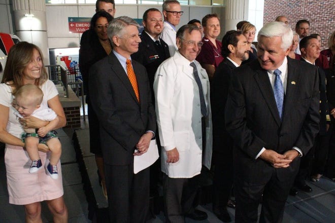 Gov. Tom Corbett unveiled his alternative to a traditional Medicaid expansion during a press conference Monday at Harrisburg Hospital. Instead of expanding the state's existing Medicaid system, Corbett is seeking approval to use federal dollars to help the uninsured buy private policies.