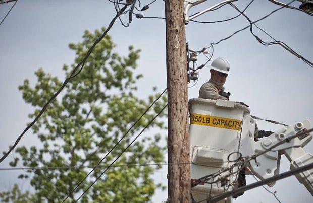 AEP has set the local power system in Upper Arlington to "sensitive," meaning that if a squirrel or tree branch bumps a power line, power shuts off.
