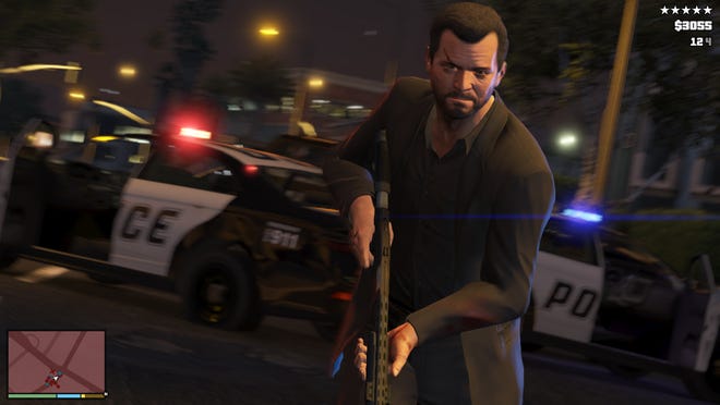 This publicity photo released by Rockstar Games shows a screen shot from the video game, "Grand Theft Auto V." ()
