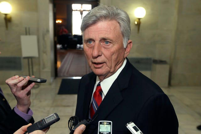 ASSOCIATED PRESS FILE PHOTO / Arkansas Gov. Mike Beebe is interviewed in a hallway at the Arkansas state Capitol in Little Rock on Monday, March 4, 2013. (AP Photo/Danny Johnston)