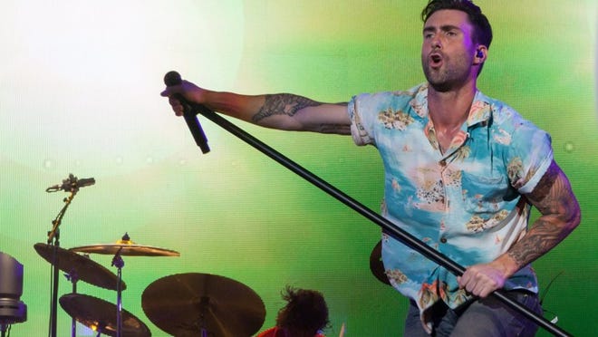 Adam Levine and his band Maroon 5 played to a sold-out crowd Wednesday at the Austin360 Amphitheater.