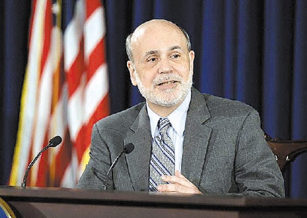 Federal Reserve Chairman Ben Bernanke speaks during a news conference at the Federal Reserve in Washington on Wednesday.