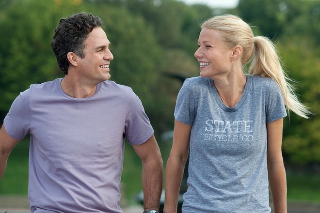 This publicity image released by Roadside Attractions shows Mark Ruffalo, left, and Gwyneth Paltrow in a scene from "Thanks For Sharing." AP Photo  - AP