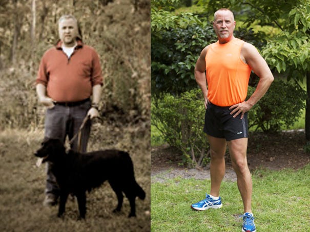 Bradley Barth has lost 75 pounds. Courtesy photos
