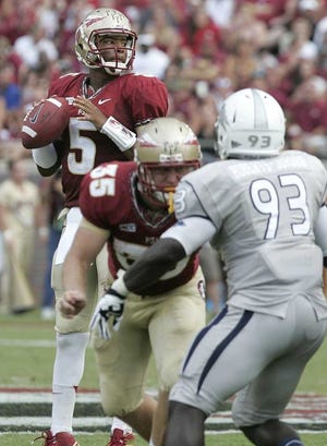 Steve Cannon Associated Press Florida State's Jameis Winston looks downfield for an open receiver against Nevada on Saturday.