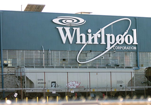 TIMES RECORD FILE PHOTO  The Whirlpool plant on Jenny Lind Road closed in June 2012.