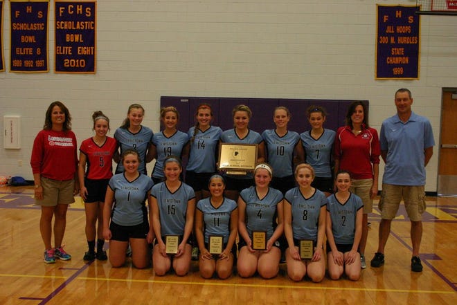 The Lewistown Lady Indians won the Fulton County Volleyball Tournament on Saturday, finishing with a 4-0 record. Canton was second while Farmington finished in third place.