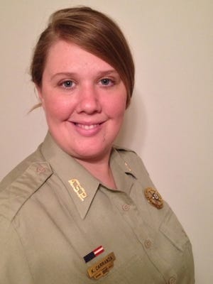 Submitted Photo / Kristina Root-Carranza, originally from Alma, was recently named superintendent of Mississippi River State Park, the newest park in the state's 52-park system. 
 Submitted photo / Beech Point Campground on Bear Lake offers 17 camp sites, 14 with electric and water hook-ups, in the newly dedicated Mississippi River State Park near Marianna. Alma native Kristina Root-Carranza was recently named the new state park's superintendent.