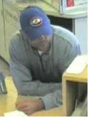 This image was released by Topeka police a day after the robbery at the Kaw Valley Bank branch at 3000 S.E. Croco, saying it was a photo of the alleged robber.