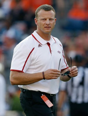Bryan Harsin is the fourth Arkansas State coach in the last four years. After Steve Roberts resigned following the 2010 season, Hugh Freeze took over the team for one season before accepting a job at Mississippi. He was replaced by Gus Malzahn, who then departed to become the head coach at Auburn. Harsin was an offensive coordinator at Boise State and Texas before coming to Arkansas State.