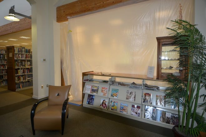With drop cloths hanging from the ceiling and construction workers a common sight, renovations at the Destin Library are expected to be complete by next week.