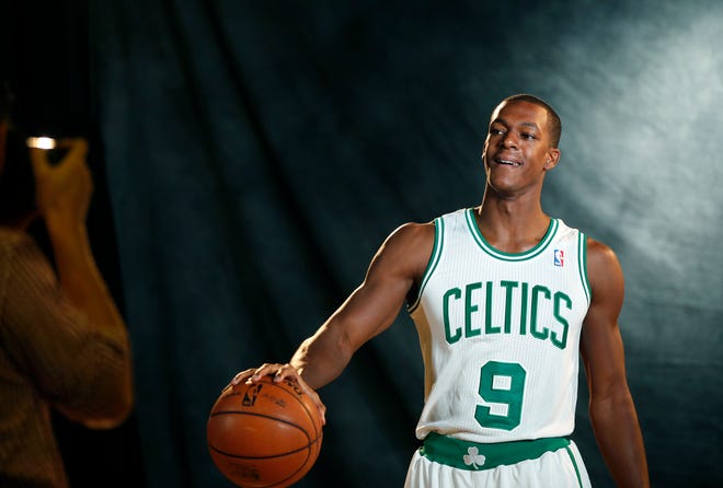 The status of Boston Celtics point guard Rajon Rondo (9) is currently unkown.