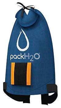 The soft-sided PackH20 can hold about 5 gallons.