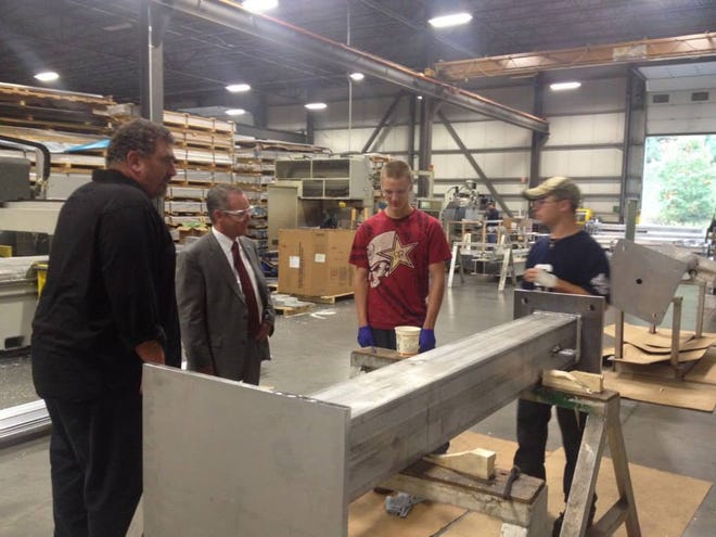 State Rep. Jeffrey Roy, D-Franklin, on Friday paid a visit to the national headquarters of Pierce Aluminum on Forge Parkway to commemorate Manufacturing Day.