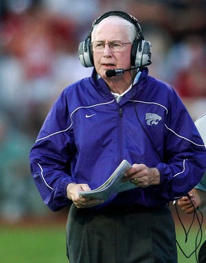 Kansas State coach Bill Snyder and the Wildcats are minus-9 in turnovers and have committed 28 penalties.