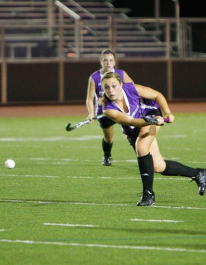 Erika Kelly of Stonehill College is leading the nation in goals in Division 2.
