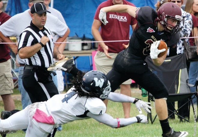 Matt Mogged’s 87-yard touchdown reception was Eureka’s longest play from scrimmage since 2008.