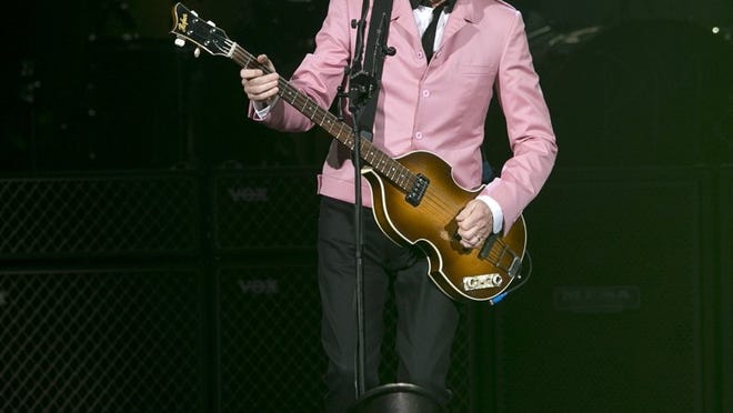 Paul McCartney, who played the Erwin Center in May, played a high school in New York City on Wednesday.