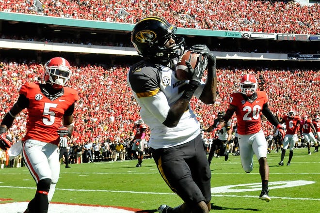 L'Damian Washington has caught 10 passes for 201 yards and four touchdowns for Missouri in SEC play.